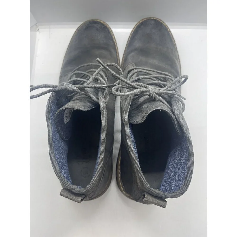 Penguin By Munsingwear Melvin Men's Gray Leather Chukka Lace Up Boots Size 10